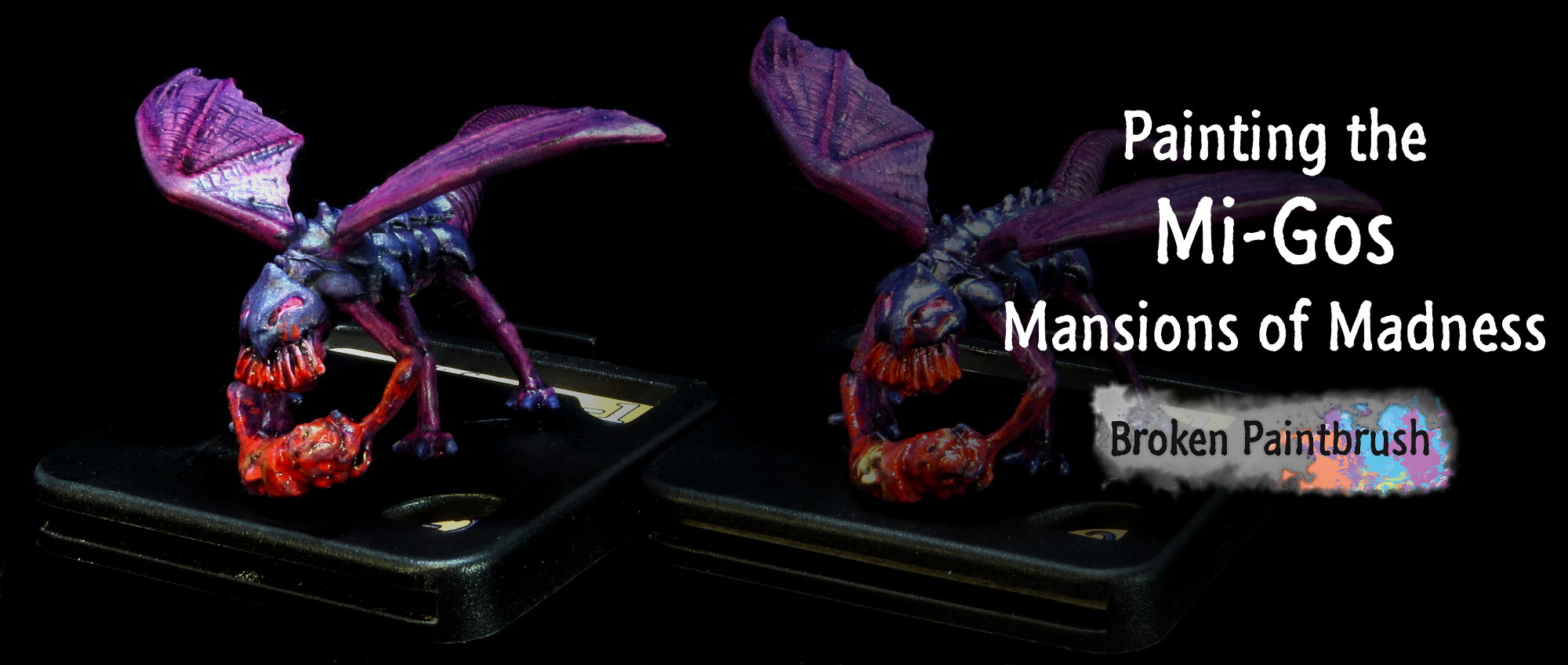 Painting guide for the Mi-Go from Mansions of Madness