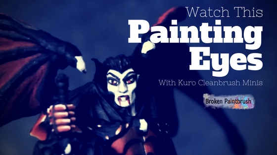 How to Paint Eyes with Kuro Cleanbrush Minis