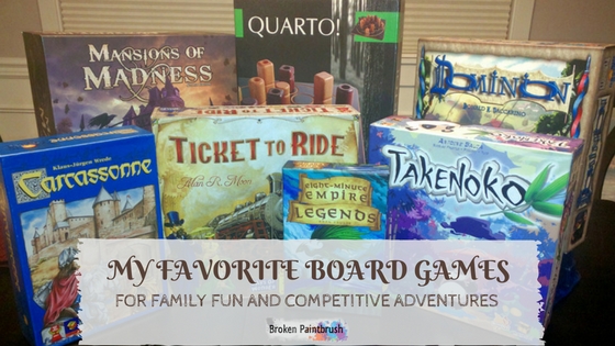 A collection of my favorite family board games