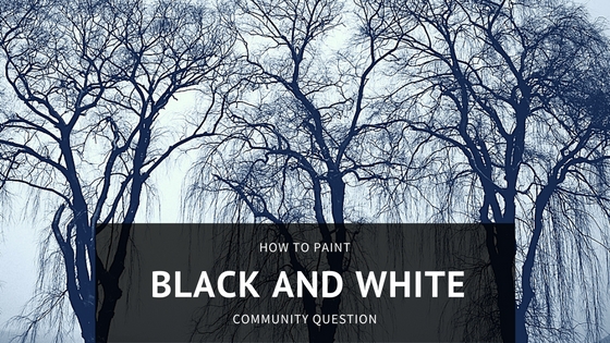 Community Question on how to paint black and white