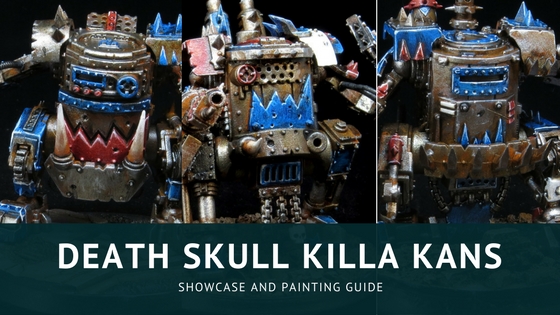 Painting Death Skull Killa Kans and Showcase
