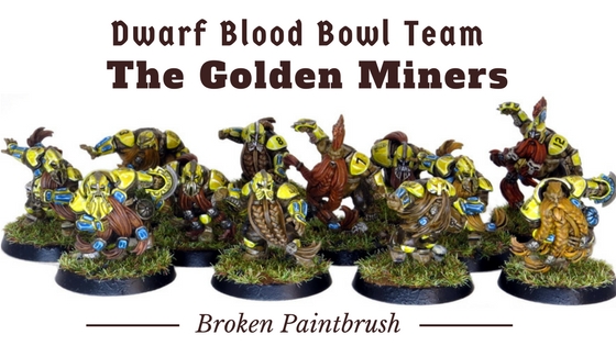 Dwarf Blood Bowl Team the Golden Miners